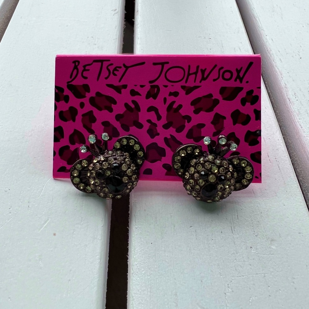 Betsey Johnson Koala Stud Earrings